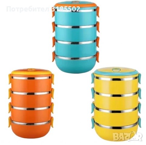 Ефективна и практична тройна кутия за съхранение на храна