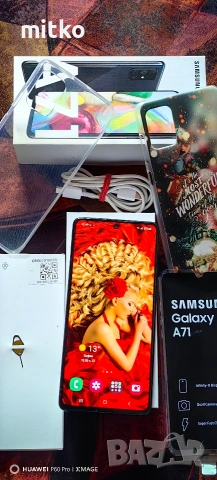 SAMSUNG GALAXY A71-Перфектно състояние.Пълен комплект+подаръци