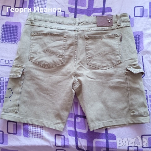 КАТО НОВИ PAYPER JEANS XL италиански къси карго-дънки бермуди cargo-shorts jeans, снимка 2 - Къси панталони - 54118946