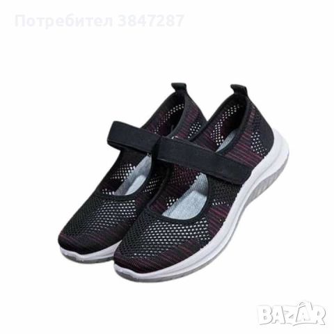 Летни дамски мрежести обувки Sai в черно и бяло, размери: 36-41 , снимка 5 - Дамски ежедневни обувки - 45314670