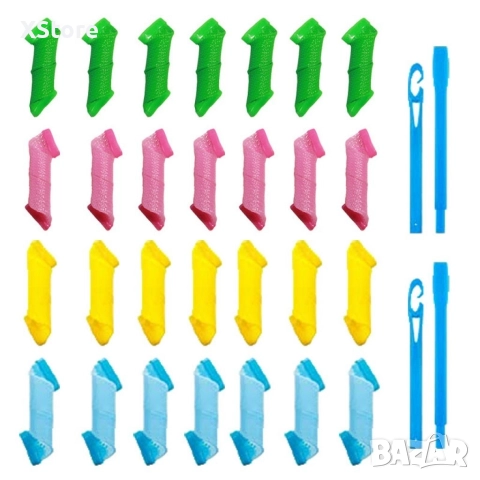 Ролки за вълнообразни къдрици, снимка 8 - Аксесоари за коса - 52590190