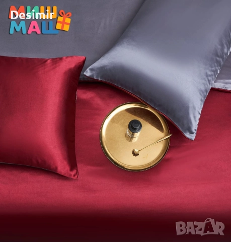 Сатенено спално бельо Gezu – лукс, мекота и комфорт за съвършен сън, снимка 3 - Спално бельо - 52691491