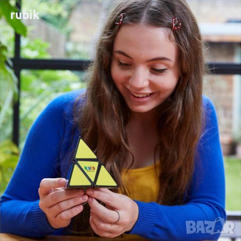 Оригинален магически пъзел Rubik's Pyramid 2x2x2 - С цветни пластини, снимка 6 - Игри и пъзели - 45822882