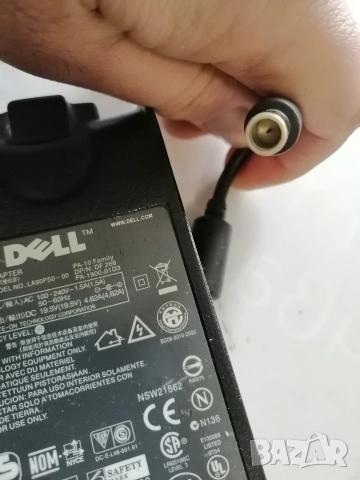 Оригинално зарядно за лаптоп DELL 90W, снимка 2 - Части за лаптопи - 53672077