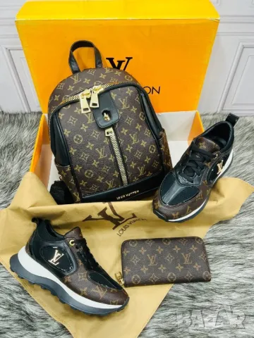 дамски маратонки, чанта / раница и портмоне louis vuitton , снимка 3 - Чанти - 46877778