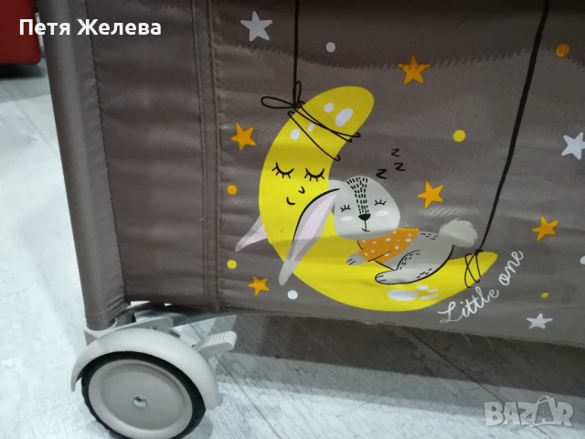 Сгъваема и преносима с падаща стена кошара/легло CHIPOLINO MERIDA, снимка 9 - Кошарки - 50711453