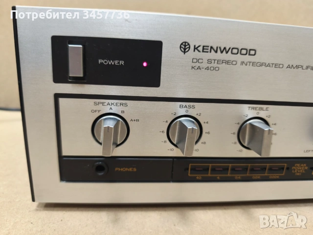 Винтидж Японски Стерео Усилвател Kenwood KA-400, снимка 7 - Ресийвъри, усилватели, смесителни пултове - 53105120
