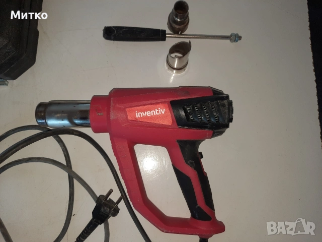 Пистолет за горещ въздух марка inventiv модел 202116 с куфарче, снимка 4 - Други инструменти - 53787964