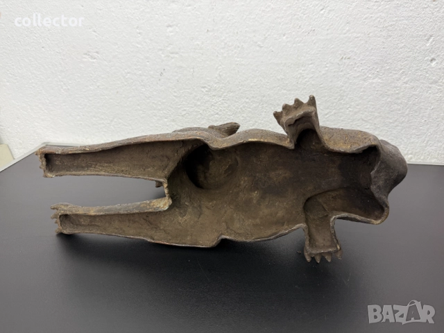 Бронзова скулптура на Бенински Леопард. №7451, снимка 10 - Антикварни и старинни предмети - 51975435
