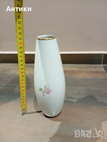 Порцеланова стара маркирана ваза, снимка 4 - Декорация за дома - 52513767
