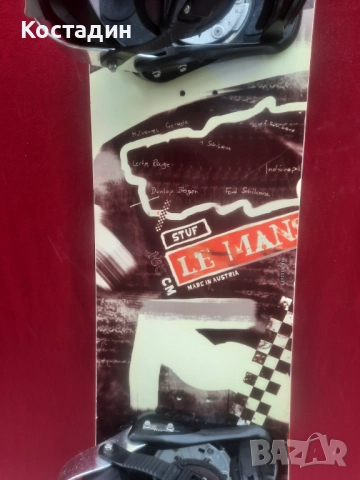 Сноуборд STUF  LE MANS 165см,  с автомати, снимка 4 - Зимни спортове - 52471687