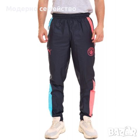 Мъжко спортно долнище puma x manchester city fc pre match woven pants dark navy multi, снимка 1 - Спортни дрехи, екипи - 46797610