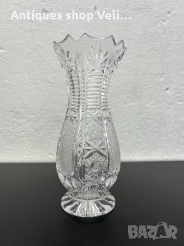 Кристална ваза №5479, снимка 2 - Антикварни и старинни предмети - 46099185