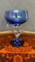 Кобалтово синя чаша - венецианско стъкло