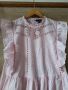 Розова блуза памучна материя с бродерии цветя , снимка 3