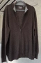 🟤 Galeria  коприна и кашмир, жилетка с цип, фин трикотаж XL, снимка 15
