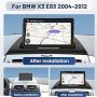 2G+32G Hikity Android 13 Автомобилно радио за BMW X3 E83 2004-2012, снимка 1