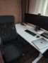 Офис стол тъмносив-черен, снимка 1 - Столове - 45434221