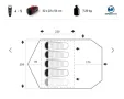  Палатка Trimm Camp II / Trimm Палатка / Синя палатка / Тент, снимка 2