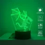 Холограмна 3D LED лампа Летящ Дракон,RGB Седемцветен Интелигентен Контрол,USB, снимка 5