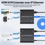 HDMI USB KVM Extender – удължител за HDMI и USB управление до 150 м през CAT6/CAT5e, снимка 3