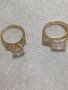 нови позлатени пръстени медицинска стомана, снимка 1 - Пръстени - 45647350
