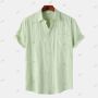 Мъжка широка ежедневна риза с къс ръкав, 4цвята , снимка 7