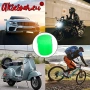 Комплект 4 бр. светещи капачки за вентили флуоресцентни нощни светещи декорации за кола мотоциклет, снимка 3
