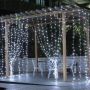 Коледна украса - LED светеща завеса, 300x60 см. Цветове - жълт и многоцветен, снимка 1 - Декорация за дома - 45842981