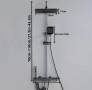 Луксозна Душ Система „Пиано Клавиши“ с LED Осветление –, снимка 9
