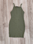 Комплект зелена рокля и къс потник, снимка 3