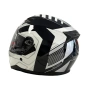 Каска за Мотор Бяло/Черно-M57, снимка 5