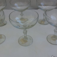 Стари стъклени чаши , снимка 1 - Антикварни и старинни предмети - 17535667