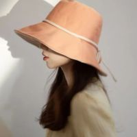 Красива дамска шапка с панделка в модерни нежни цветове, снимка 5 - Шапки - 45659737