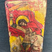 Много стара българска икона, снимка 2 - Антикварни и старинни предмети - 45395241