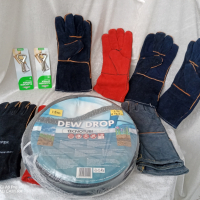 Ръкавици за заваряване,Огнеупорни кожени ръкавици, устойчиви на огън/плам, заварчици,естествена кожа, снимка 1 - Други инструменти - 44991228