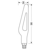 Странични LED Бягащи Мигачи за мотор маркер 12V LAMPA, снимка 3 - Аксесоари и консумативи - 45653161