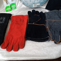 Ръкавици за заваряване,Огнеупорни кожени ръкавици, устойчиви на огън/плам, заварчици,естествена кожа, снимка 11 - Други инструменти - 44991228