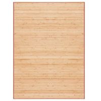 vidaXL Бамбуков килим, 160x230 см, кафяв(SKU:247210, снимка 1 - Килими - 45653136