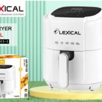 Фритюрник с горещ въздух Lexical Airfryer LAF-3011-1/2 1200W 3.5L бял/черен, снимка 5 - Фритюрници - 45864943