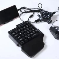 🎮📱 Геймърска мишка и клавиатура за телефон, смартфон, таблет - комплект VIDGES адаптер за PUBG COD, снимка 4 - Клавиатури и мишки - 45466723