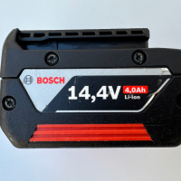 BOSCH AL 1860 CV зарядно устройство и BOSCH GBA 14,4V 4.0Ah акумулаторна батерия, снимка 2 - Други инструменти - 45062587