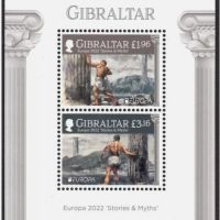 Гибралтар 2022 Европа CEПT (**) Блок чист, неклеймован, снимка 1 - Филателия - 45293683