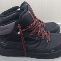 Мъжки непромокаеми туристически обувки за преходи sh100, черни, снимка 3 - Мъжки боти - 45160307