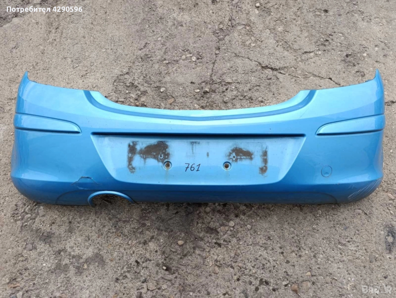 Задна броня за Opel Corsa D / Опел Корса Д 2006-2014г. с 3 врати, снимка 1