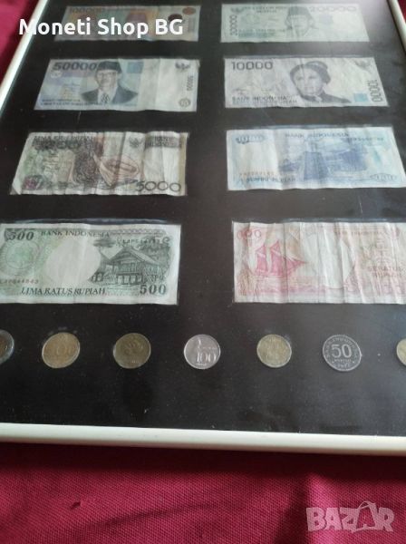 Пано с 8 стари  банкноти от Индонезия, снимка 1