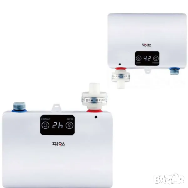 Проточен бойлер, 5500W, до 55° Сензорен панел, Бял, снимка 1