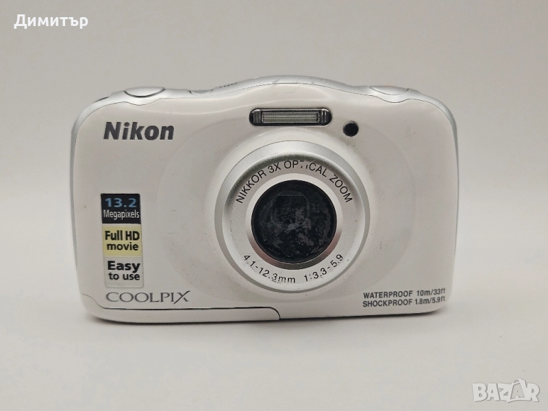 Nikon Coolpix w100 waterproof дигитална фото камера с батерия водоустойчива, снимка 1