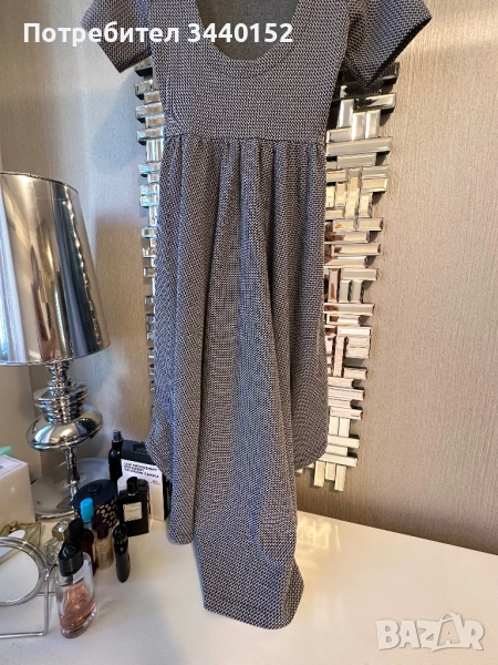 Рокля, асиметрична, пепит, снимка 1