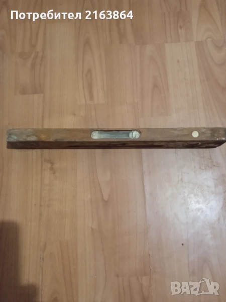  стар дървен нивелир, снимка 1